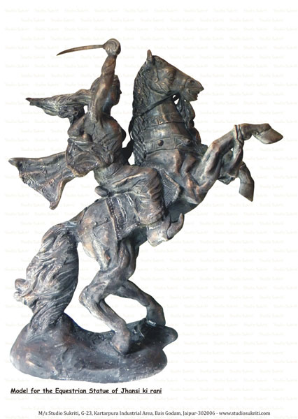 Model of  Jhansi ki rani